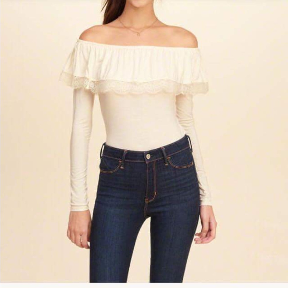 Hollister White off the shoulder